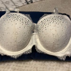 White sequined bra by Victoria’s Secret 38C